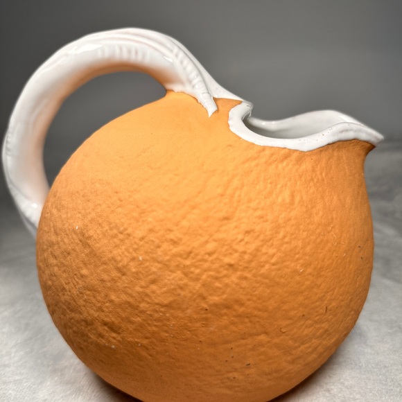 Italian Wide Mouth Terracota Juice Water Pitcher Early 18th Century Baked Earth - Picture 9 of 12